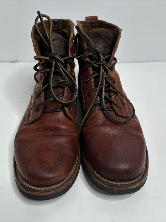 Frye Men’s Cognac Leather Lace Up Boots Size 10